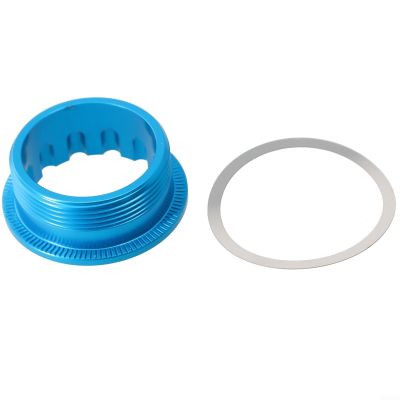 12 Speed Freewheel Lock Cover for Series M6100 M7100 M8100, For CNC Machined Aluminum Alloy Cassette Hub Body Component, Black(Blue)