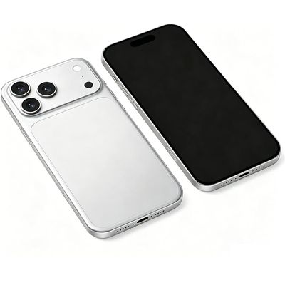 HOMTRU Fake Phone Dummy Prop Phone, Black Screen DecoyPhone PearPhone Non-WorkingPhone, DisplayPhone Look Like Real Phone 17 Pro (Silver)