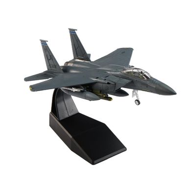 Eairsoky 1:100 Scale F-15E Strike Eagle Metal Fighter Jet Model Military Die-cast Aircraft Models for Collection or Gift LN Tail