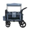 Keenz MOOV 2-Passenger All-Terrain Stroller Wagon with Reclining Seats, Cooler Bin, Push/Pull Handle, and Rubber Wheels  Foldable Wagon for Kids and Toddlers,Blue view 1