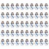 50PCS Little Jesus Figures  Rubber Mini Jesus Figurines in Bulk Christian Doll Tiny Statues Jesus Loves You Figures for Hide and Seek Easter Egg Fillers Egg Hunt Religious Party Favors (Blue) view 1