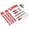 Metal Suspension Drivetrain Upgrade Kit with Shocks Links Shaft for MN168 MN82 1/12 RC Truck (Red) view 2
