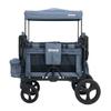 Keenz MOOV 4-Passenger All-Terrain Stroller Wagon with Reclining Seats, Built-in Cooler, Push/Pull Handle, Rubber Wheels, and Activity Tray  Foldable Wagon for Four Kids, Blue view 1