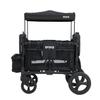 Keenz MOOV 4-Passenger All-Terrain Stroller Wagon with Reclining Seats, Built-in Cooler, Push/Pull Handle, Rubber Wheels, and Activity Tray  Foldable Wagon for Four Kids, Black view 1