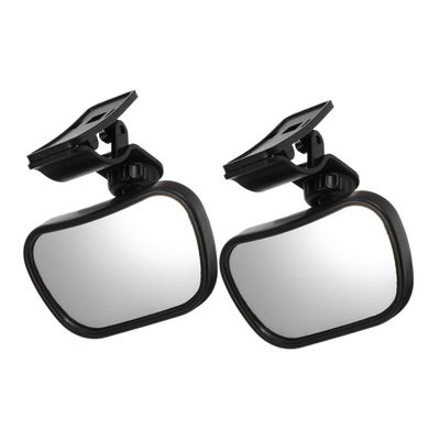 VANZACK 2pcs Rearview Mirror for Car Interior, Wide Angle Adjustable 360 Rotation Shatterproof Backseat Observation Mirror for Safety Monitoring