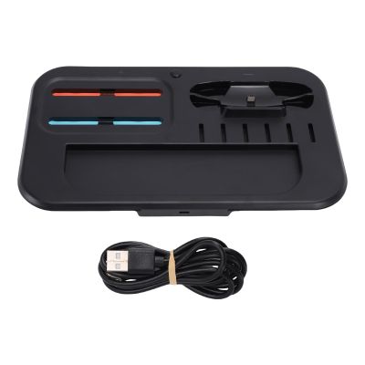 ciciglow Charging Dock for 2/2 Pro Controller, RGB Magnetic Fast Controller Charger Station with 6 Game Card Slots & LED Indicators