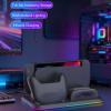 ciciglow Charging Dock for 2/2 Pro Controller, RGB Magnetic Fast Controller Charger Station with 6 Game Card Slots & LED Indicators view 2