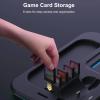 ciciglow Charging Dock for 2/2 Pro Controller, RGB Magnetic Fast Controller Charger Station with 6 Game Card Slots & LED Indicators view 3