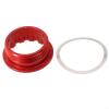 12 Speed Freewheel Lock Cover for Series M6100 M7100 M8100, For CNC Machined Aluminum Alloy Cassette Hub Body Component, Black(Red) view 2