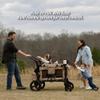 Keenz MOOV 2-Passenger All-Terrain Stroller Wagon with Reclining Seats, Cooler Bin, Push/Pull Handle, and Rubber Wheels  Foldable Wagon for Kids and Toddlers, Mocha view 3