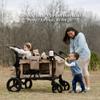 Keenz MOOV 2-Passenger All-Terrain Stroller Wagon with Reclining Seats, Cooler Bin, Push/Pull Handle, and Rubber Wheels  Foldable Wagon for Kids and Toddlers, Mocha view 4