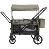 Keenz Viva 2-Passenger Compact Foldable Stroller Wagon with Canopy, Hybrid Push Pull Handle, EVA Wheels, and Storage  Lightweight Stroller Wagon for Toddlers and Kids, Green view 1