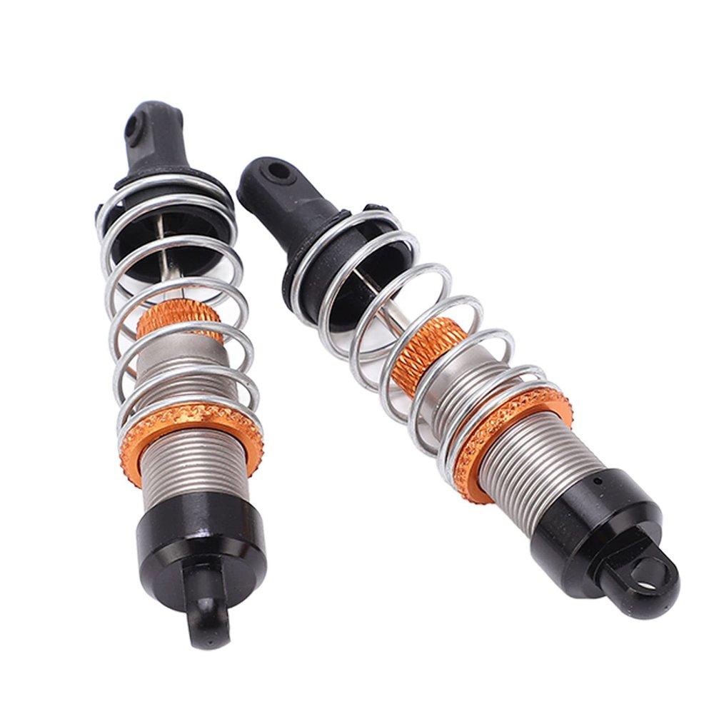 1 Pair RC Shocks Absorber Set, Front and Rear Aluminum Alloy Suspension Damper with Elastic Spring for BONZAI 1/16 RC Car, Replacement Shock Absorber for Intrepid Off Road Vehicle