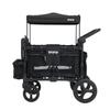 Keenz MOOV 2-Passenger All-Terrain Stroller Wagon with Reclining Seats, Cooler Bin, Push/Pull Handle, and Rubber Wheels  Foldable Wagon for Kids and Toddlers, Black view 1