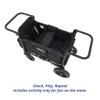 Keenz MOOV 2-Passenger All-Terrain Stroller Wagon with Reclining Seats, Cooler Bin, Push/Pull Handle, and Rubber Wheels  Foldable Wagon for Kids and Toddlers, Black view 4