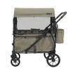 Keenz Viva 4-Passenger Compact Stroller Wagon for Kids with Foldable Frame, Push/Pull Handle, EVA Wheels, and Mosquito Net Canopy  Lightweight Wagon for Families, Green view 1