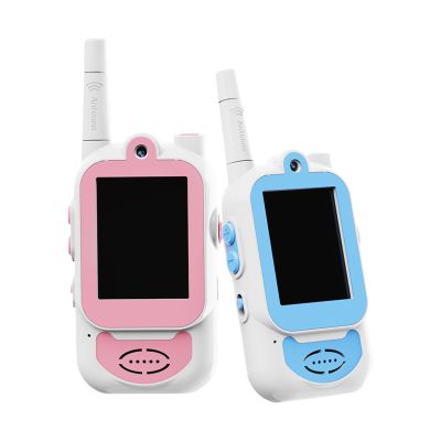 Genrico Video Intercoms for Kids | Toy Radios with Display and Voice Effects - Rechargeable Video Intercom, for Outdoor Play, Camping, Christmas, Birthday,