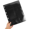 TOYANDONA 10-sheet Pvc Double-sided Stamp Album Inserts with Eight-grid Layout Stamp Collection Pages for Collectors Loose-leaf Storage and Banknote Organizing view 3