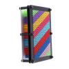 BTSEURY 3D Pin Art Board, Colorful Plastic Pins with Sturdy Transparent Frame for Kids and Adults, Create Amazing 3D Sculptures (Black Bottom Large Size) view 1