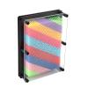 BTSEURY 3D Pin Art Board, Colorful Plastic Pins with Sturdy Transparent Frame for Kids and Adults, Create Amazing 3D Sculptures (Black Bottom Large Size) view 2