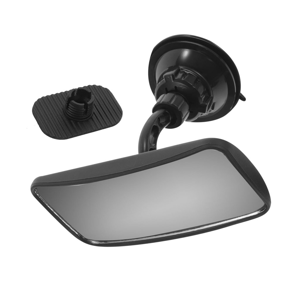 BESPORTBLE Interior Rearview Mirror, 360 Adjustable Suction Cup Vehicle Mirror for Safety and Rear Monitoring