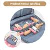 UMU Wooden Mini Doctor Kit for Kids 14 pcs Medical Playset for Toddlers with Stethoscope, Syringe, Doctor Bag, Blood Pressure Cuff & More Pretend Play Set for Girls Ages 3 4 5 6 view 3