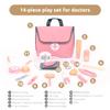 UMU Wooden Mini Doctor Kit for Kids 14 pcs Medical Playset for Toddlers with Stethoscope, Syringe, Doctor Bag, Blood Pressure Cuff & More Pretend Play Set for Girls Ages 3 4 5 6 view 4