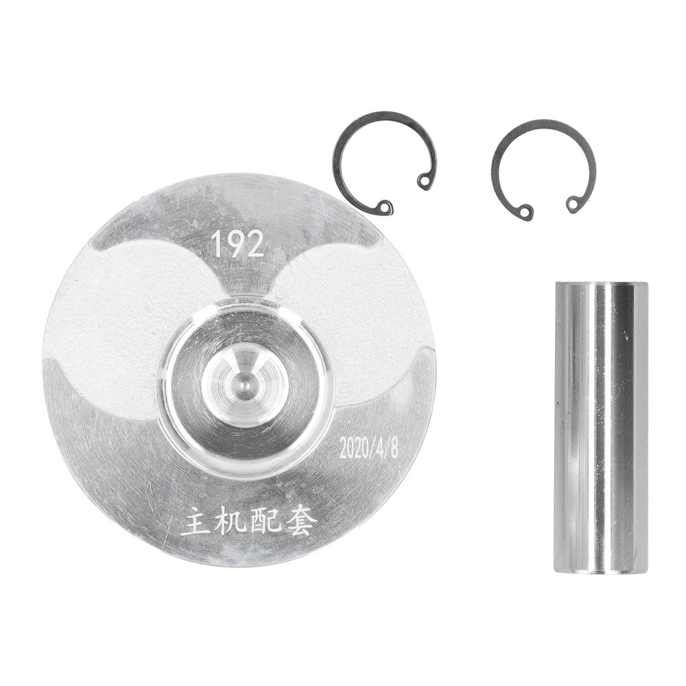 Engine Piston Kit Compatible with 192F Air Cooled Systems - Alloy Piston Assembly including Ring Pin and Circlips - 92mm Diameter Mechanical Replacement Accessories