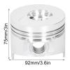 Engine Piston Kit Compatible with 192F Air Cooled Systems - Alloy Piston Assembly including Ring Pin and Circlips - 92mm Diameter Mechanical Replacement Accessories view 2