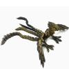 9.2 Inch 3D Printed Peacock Toy,Articulated Flexible 3D Printed Animal Decor,3D Printed Phoenix Bird,Interesting Toys for Autism/ADHD,Fidget Toys, Executive Desk Animals Toy (Black Gold) view 1