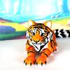 3D Printed Tiger, 12 Inches Articulated Jungle Wild Animal Toy, Home Office Executive Desk Decoration AT001-ORNGE-LARGE view 2