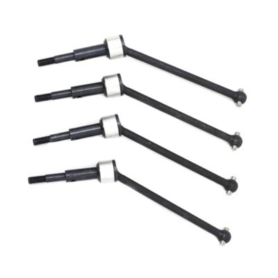 Front Rear Drive Shaft Compatible with Redcat for Blackout for XTE SC for XBE Pro 1/10 RC Car Parts Accessories 4Pcs Metal Front and Rear Drive Shaft CVD
