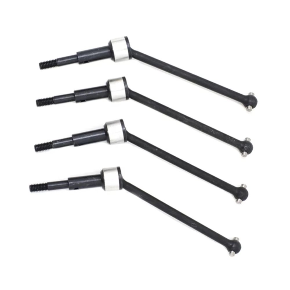 Front Rear Drive Shaft Compatible with Redcat for Blackout for XTE SC for XBE Pro 1/10 RC Car Parts Accessories 4Pcs Metal Front and Rear Drive Shaft CVD