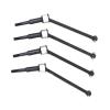 Front Rear Drive Shaft Compatible with Redcat for Blackout for XTE SC for XBE Pro 1/10 RC Car Parts Accessories 4Pcs Metal Front and Rear Drive Shaft CVD view 1