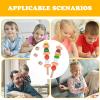 BBQ Food Toy Set - Reusable Educational Pretend Playset,Wooden Barbecue Skewers | for Kids Boys Birthday Christmas Easter Bedroom Living Room Kitchen Indoor view 4
