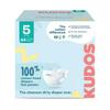 (1 Pack) ~ Kudos Chlorine~Free Premium Diapers, Cotton-Lined ~ Size 5~44 Count ~ 20+ Lbs ~ White. view 3