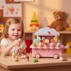 Ice Cream Shop | Wooden Trolley for Fun and Imaginative Symbolic Play - Ice Cream Kitchen Toy For Kids | For Birthday Parties, Boys And Girls From 3 To 6 Years, Kitchen, Supermerc view 2
