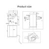 RXDNOZNNK 12V Bracket 120RPM 5882-50ZY Worm Gear Reduction Electronic Starter Forward and Reverse Adjustable Speed Dual Output view 2