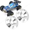 Rear Wing Gasket Aluminum Alloy Durable Strengthen Tail Protection Universal Part Fit for 1/10 Offroad Racing Car 2pcs Black Red Gold Blue Silver Green (Silver) view 3