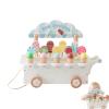 Genrico Ice Cream Shop Set,Wooden Cart,Ice Cream Kitchen Toy for Kids | for Birthday Parties, Boys and Girls Ages 3 to 6 Years, Kitchen, Supermarket And Picnic view 1