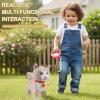 AOSAIXIS Interactive Plush Electronic Puppy Toy, Electronic Panda Toy, USB Rechargeable Robotic Pet, Touch Response, Leash Control & Music,Ideal for Fun Learning Gadget view 3