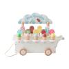 Genrico Ice Cream Shop Toy - Wooden Pretend Play - Children's Dessert Kitchen Toys - for Birthday Parties, Boys and Girls Ages 3 to 6 Years, Kitchen, Supermarket and Picnic view 1