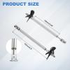 MECCANIXITY Drive Shaft W Propeller Universal Joint, L150mm Shaft L100mm Sleeve D55mm Stainless Steel Propeller 4-Bladed Paddle Fit for 6mm Motor Shaft RC Boat Coupler Assemble Kit view 2
