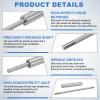 MECCANIXITY Drive Shaft W Propeller Universal Joint, L150mm Shaft L100mm Sleeve D55mm Stainless Steel Propeller 4-Bladed Paddle Fit for 6mm Motor Shaft RC Boat Coupler Assemble Kit view 4