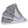 BAFOVY Folding Fan Slider Toy, 3 Layer Double Track Magnetic Push Fidget Toy for Stress Relief, with Stainless Steel Ergonomic Design for Adults Office Home Travel (Black) view 1