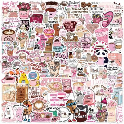 100Pcs Funny Coffee Stickers Meme Coffee Expressions Sticker for Teens Adults, Snarky Vinyl Water Bottle Stickers Pack, Waterproof Cool Meme Decals for Laptop Scrapbook Sarcastic Hard Hats (Coffe)