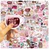 100Pcs Funny Coffee Stickers Meme Coffee Expressions Sticker for Teens Adults, Snarky Vinyl Water Bottle Stickers Pack, Waterproof Cool Meme Decals for Laptop Scrapbook Sarcastic Hard Hats (Coffe) view 3
