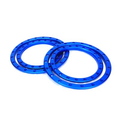 4pcs Alloy RC tire Ring for 1/5 Impulse Pro-Loc Series Upgrades Parts,Replacement Rings (2) Stone Gray #PRO276321(Blue)