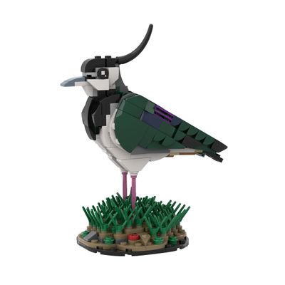 Aetheria Northern Lapwing Bird Animal Building Set 311 Pieces Animals Bird Bricks Home Office Decor Art Ornament, Creative Construction Collectors & Enthusiasts for Adults - Designed by SKABRAM