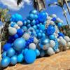 KALOR Metallic Blue Balloons 18 Inch 24 Pack Matte Helium Latex Round Balloons for Birthday Wedding Graduation Bridal Shower Baby Shower Party Decorations view 4